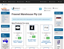 Tablet Screenshot of freenet-warehouse.com.au